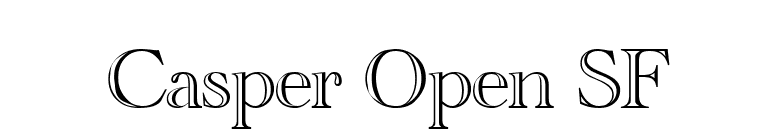Casper Open SF font preview