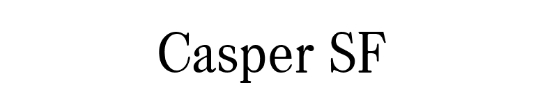 Casper SF font preview