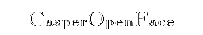 CasperOpenFace font preview