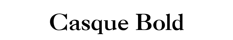 Casque Bold font preview