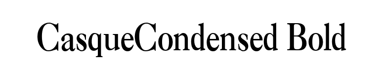 CasqueCondensed Bold font preview