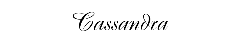 Cassandra font preview