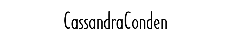 CassandraConden font preview