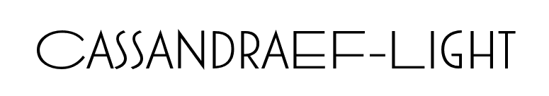 CassandraEF-Light font preview