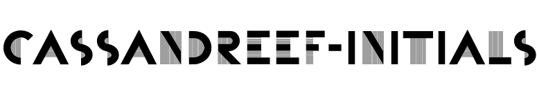 CassandreEF-Initials font preview