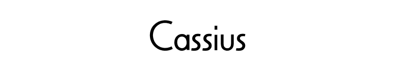 Cassius font preview