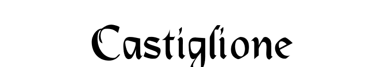 Castiglione font preview