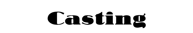 Casting font preview