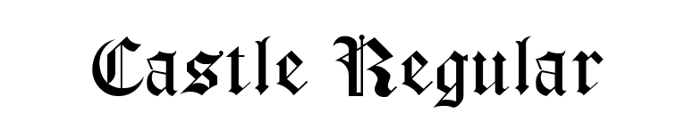 Castle Regular font preview