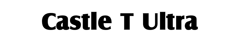 Castle T Ultra font preview
