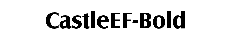 CastleEF-Bold font preview