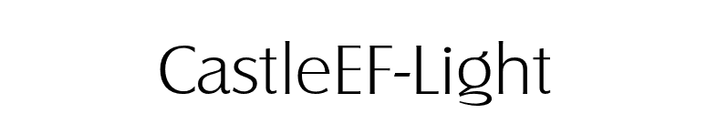 CastleEF-Light font preview