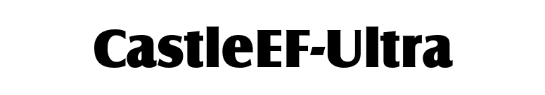 CastleEF-Ultra font preview