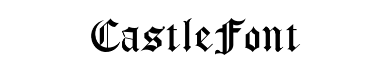 CastleFont font preview