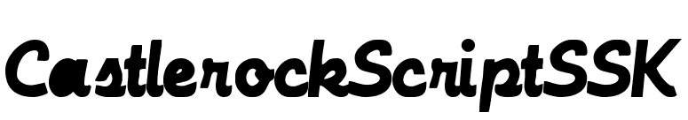 CastlerockScriptSSK font preview