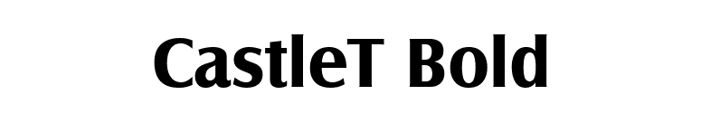 CastleT Bold font preview