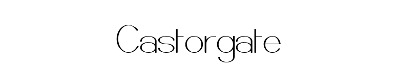 Castorgate font preview
