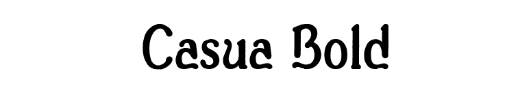 Casua_Bold font preview