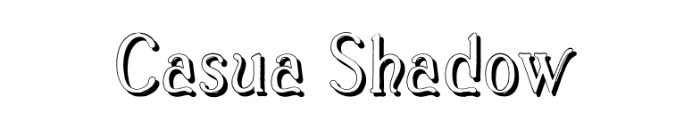 Casua_Shadow font preview