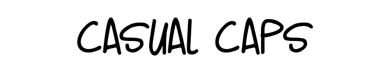 Casual Caps font preview