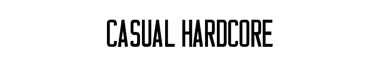 Casual Hardcore font preview