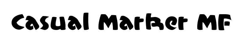 Casual Marker MF font preview