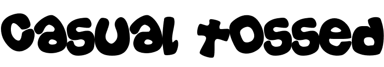 Casual Tossed font preview