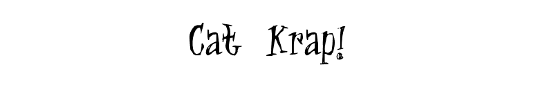 Cat Krap! font preview