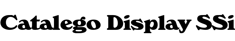 Catalego Display SSi font preview