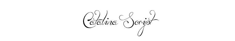 Catalina Script font preview