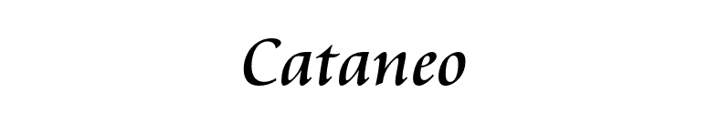 Cataneo font preview