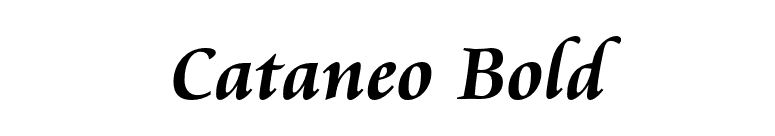Cataneo Bold font preview