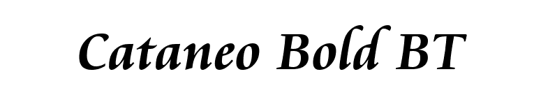 Cataneo Bold BT font preview