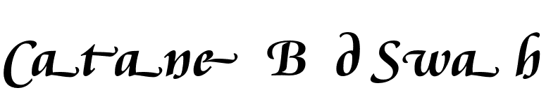 Cataneo Bold Swash font preview