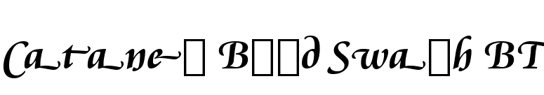 Cataneo Bold Swash BT font preview