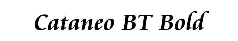 Cataneo BT Bold font preview