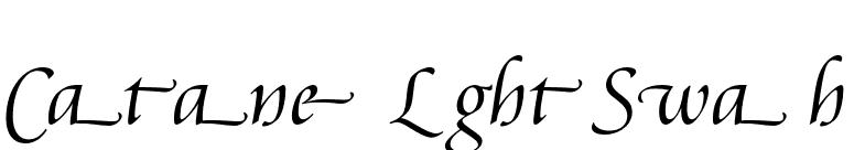 Cataneo Light Swash font preview