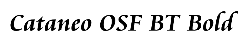 Cataneo OSF BT Bold font preview