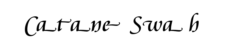 Cataneo Swash font preview