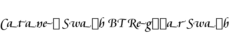 Cataneo Swash BT Regular Swash font preview
