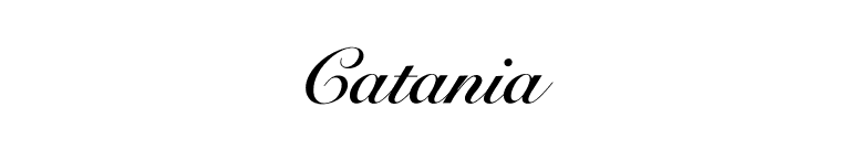 Catania font preview