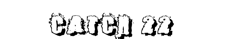 Catch 22 font preview