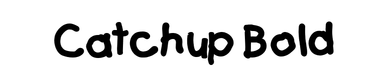 Catchup Bold font preview
