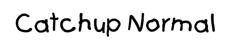 Catchup Normal font preview