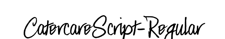 CatercareScript-Regular font preview