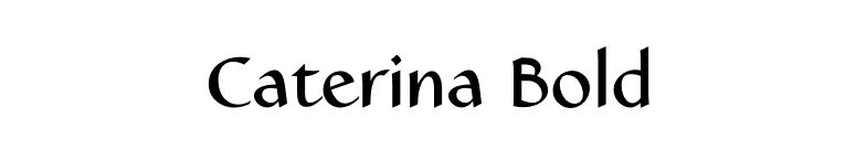 Caterina Bold font preview