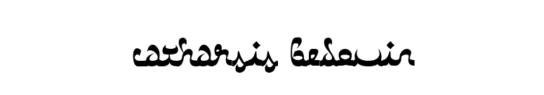 Catharsis Bedouin font preview
