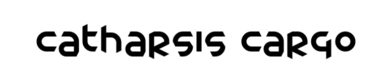 Catharsis Cargo font preview