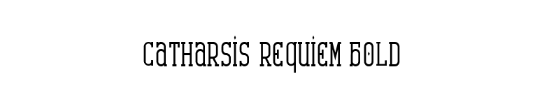 Catharsis Requiem Bold font preview