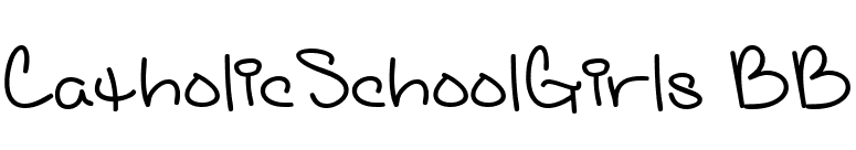 CatholicSchoolGirls BB font preview